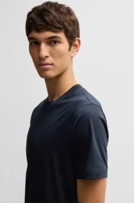 Slim-fit T-shirt in mercerized cotton