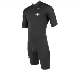 Sooruz Fighter 2/2mm Mens Front Zip Shorty Summer Wetsuit 2023 - Black