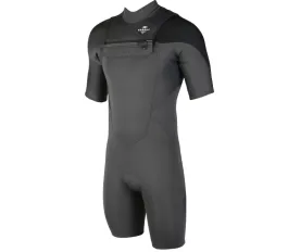 Sooruz Fly 2/2mm Mens Front Zip Shorty Summer Wetsuit 2023 - Grey