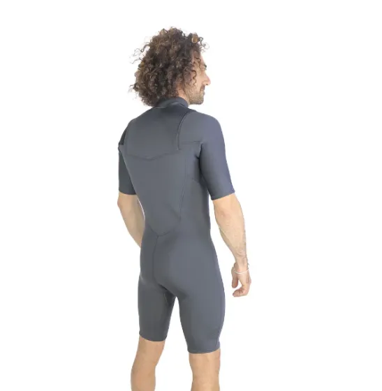 Sooruz Fly 2/2mm Mens Front Zip Shorty Summer Wetsuit 2023 - Grey