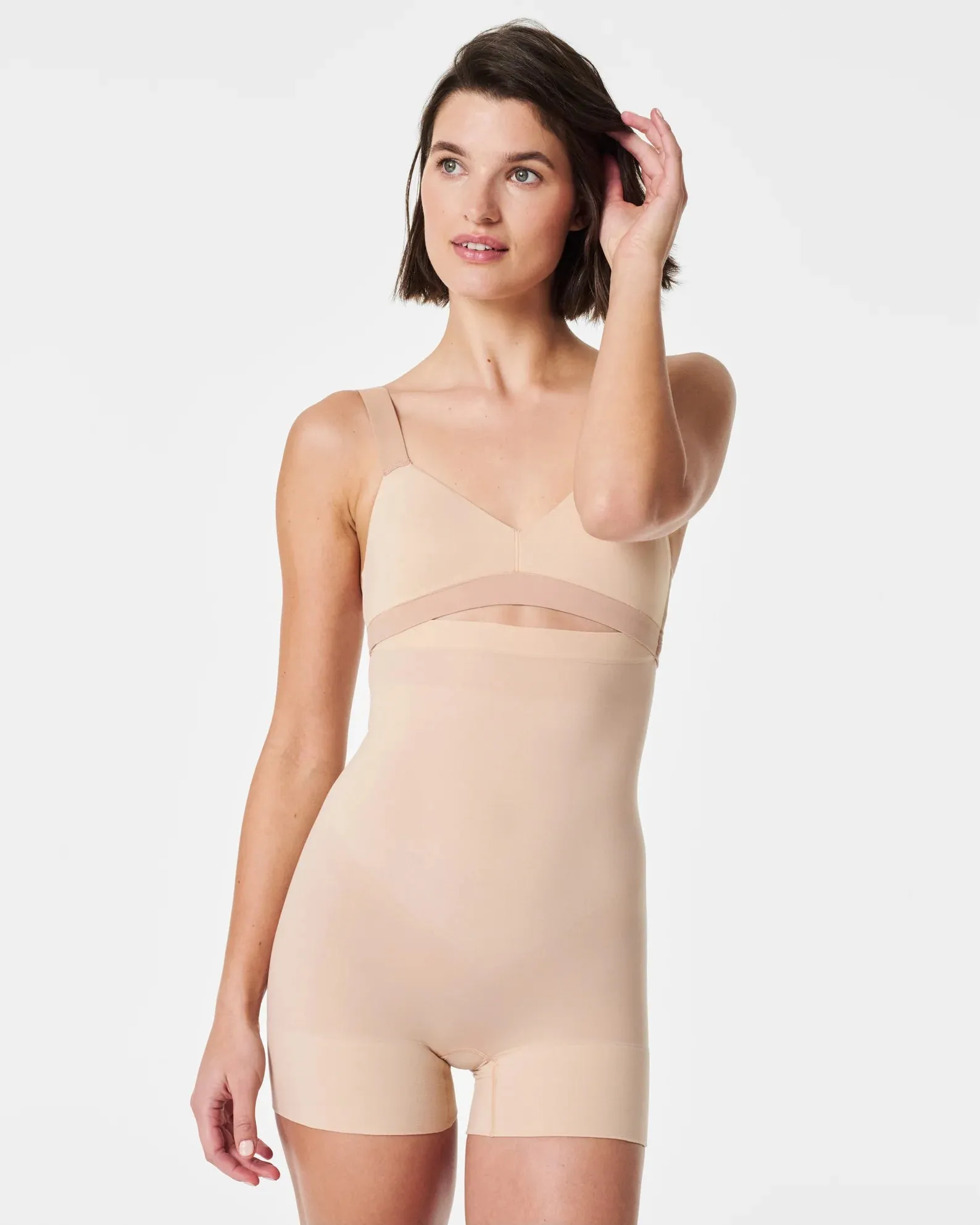 Spanx - Everyday Seamless Shaping High-Waisted Shorty | Soft Nude