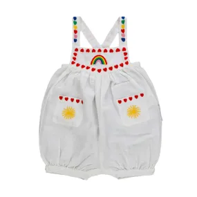 Stella Mccartney Linen Romper For Baby Girl