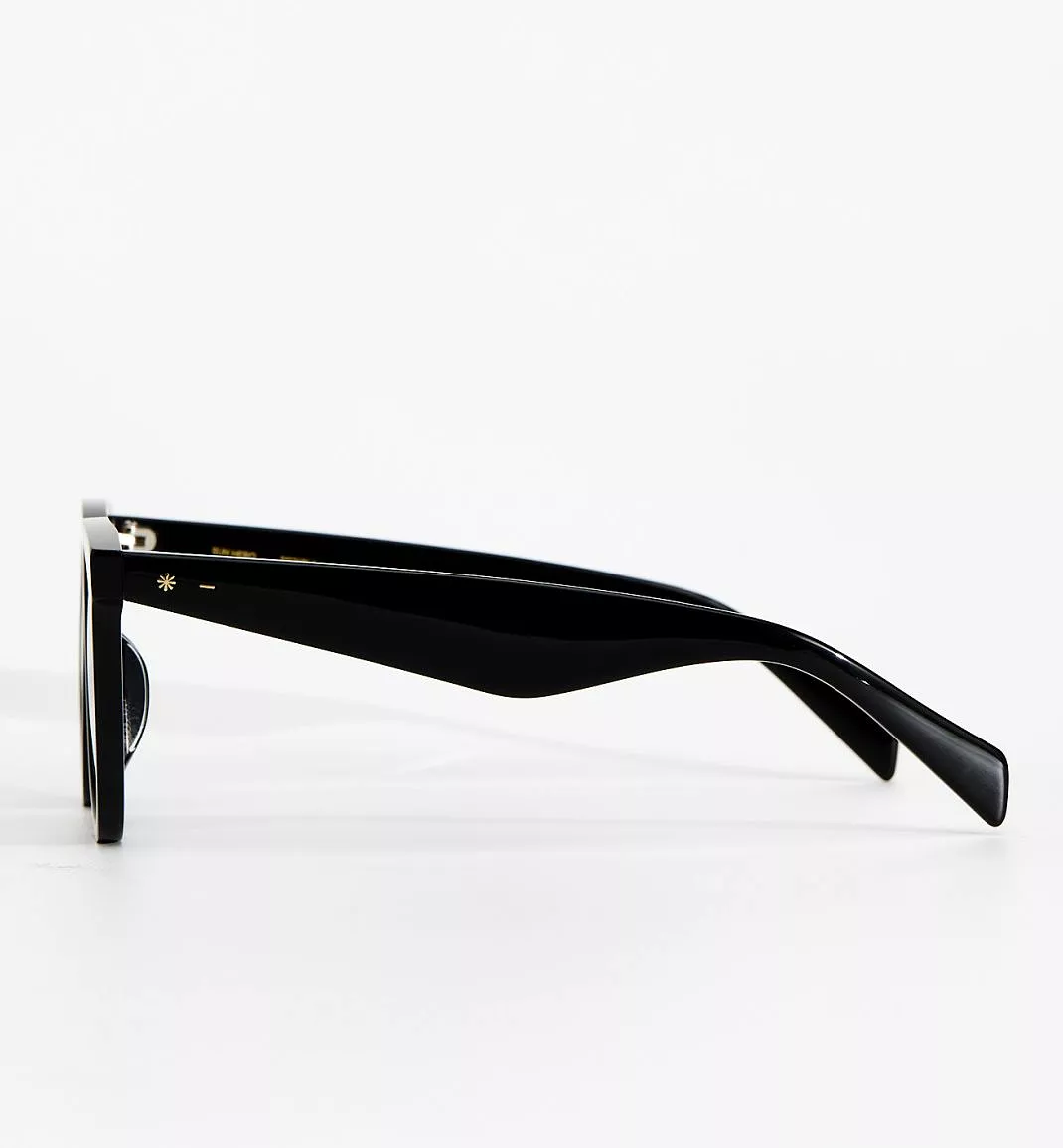 Sun Hero Bio-Acetate Sunglasses - Black with Green Mono Lens