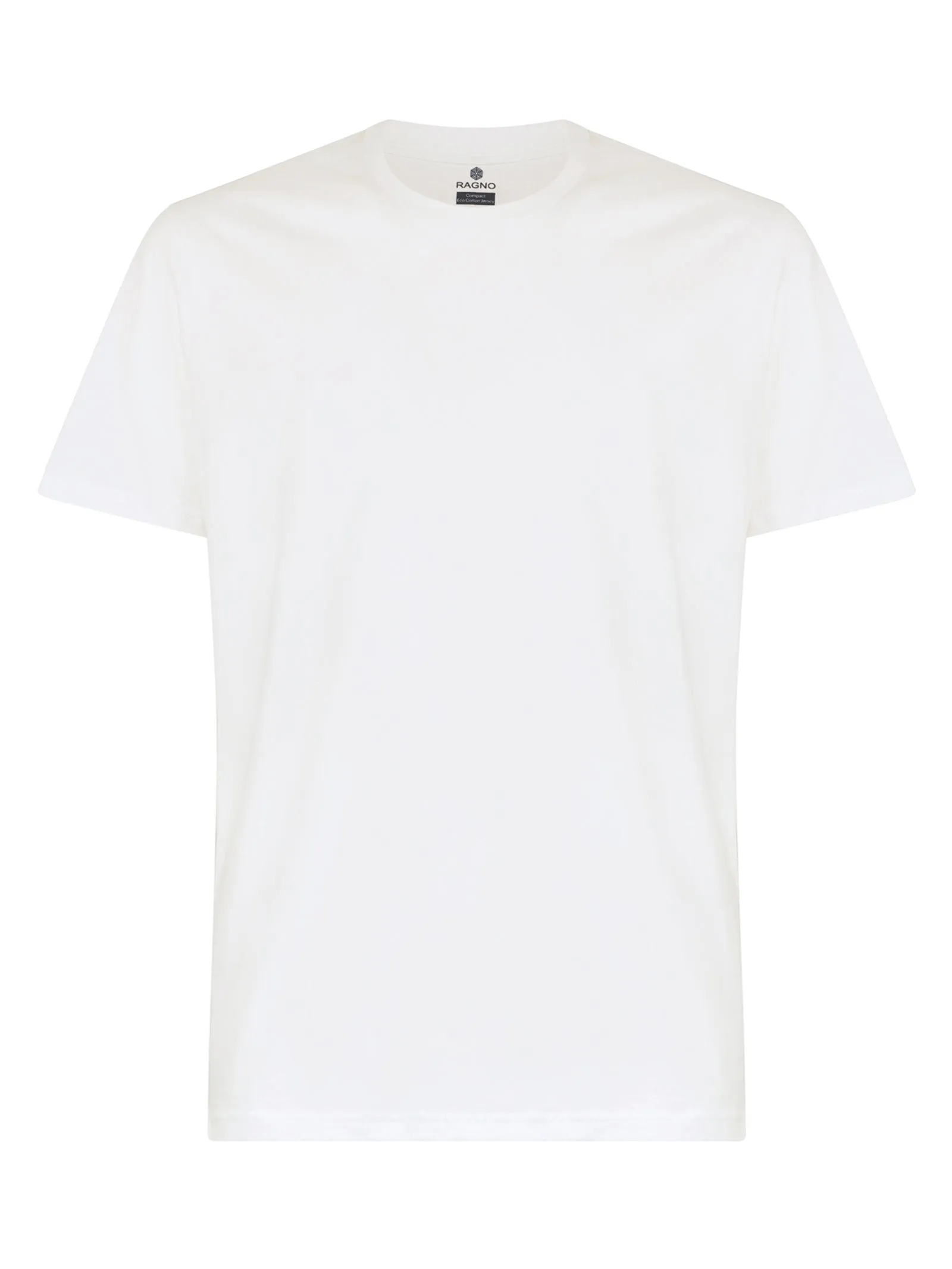 T-shirt slim fit in Compact Eco Cotton Jersey - Bianco