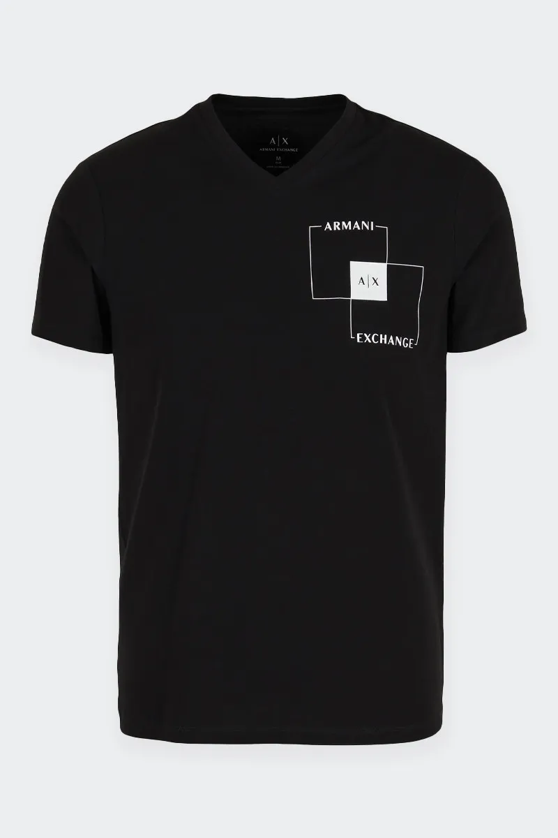 T-SHIRT SLIM FIT LOGO SQUARE NERA