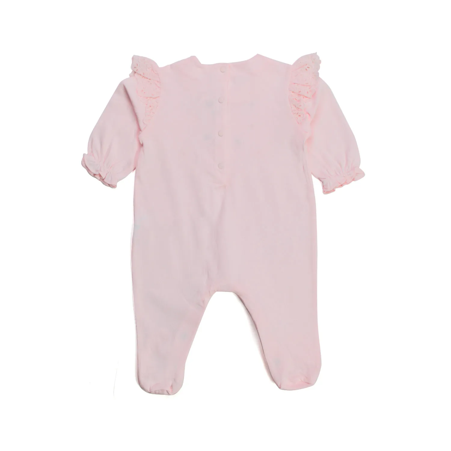 Tartine Et Chocolat Baby Girl Embroidered Pink Romper