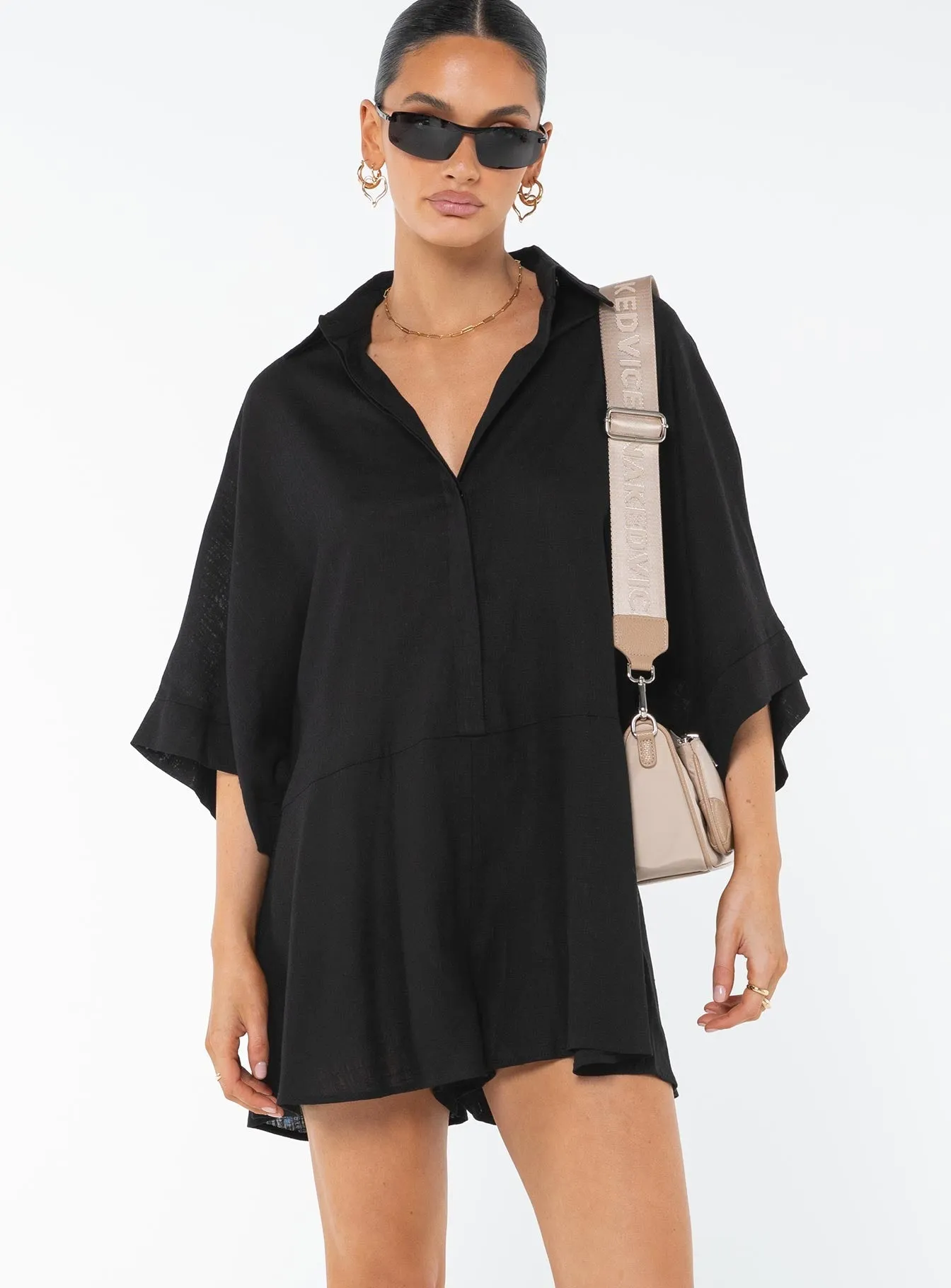 Teney Romper Black