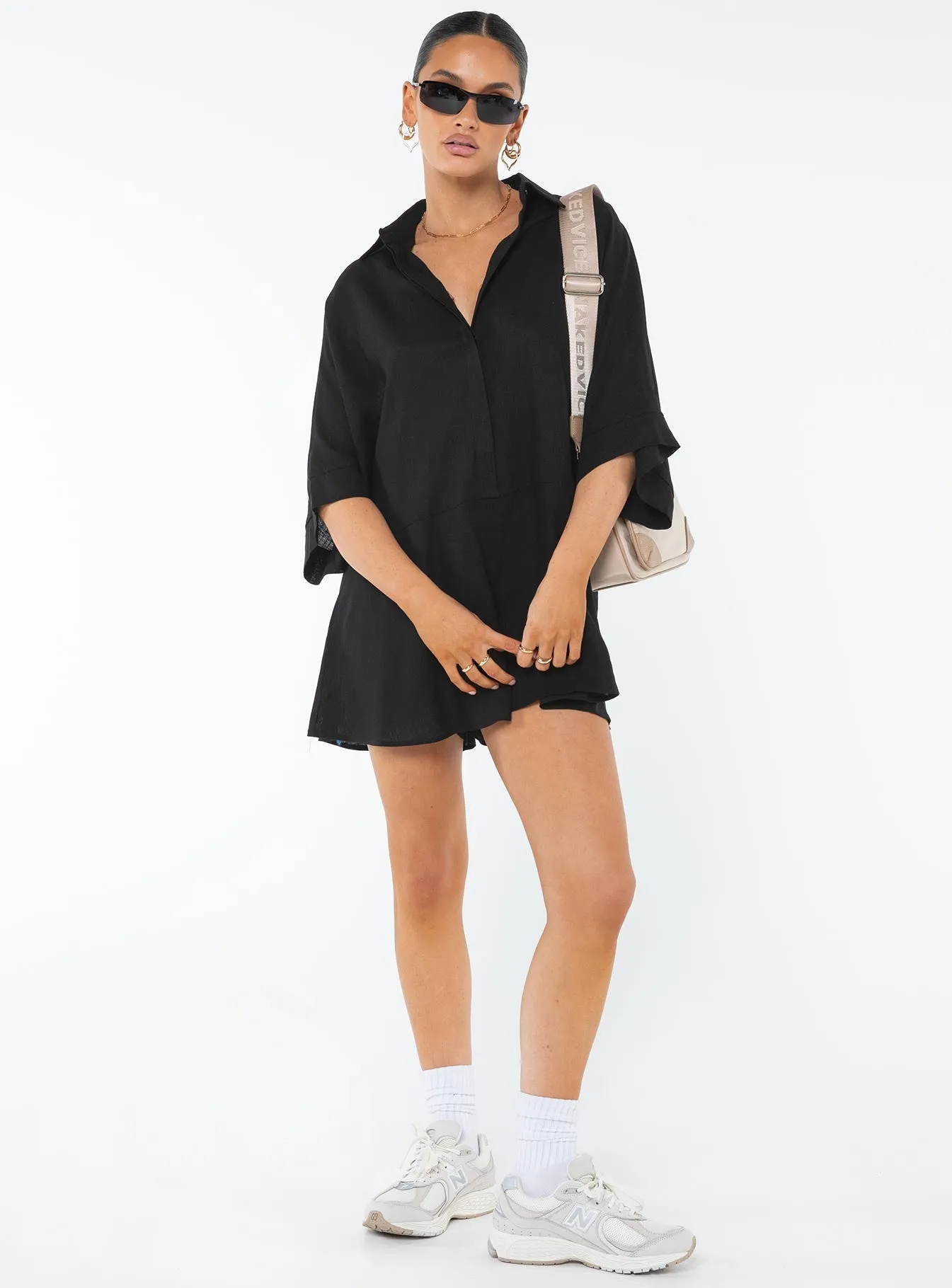 Teney Romper Black