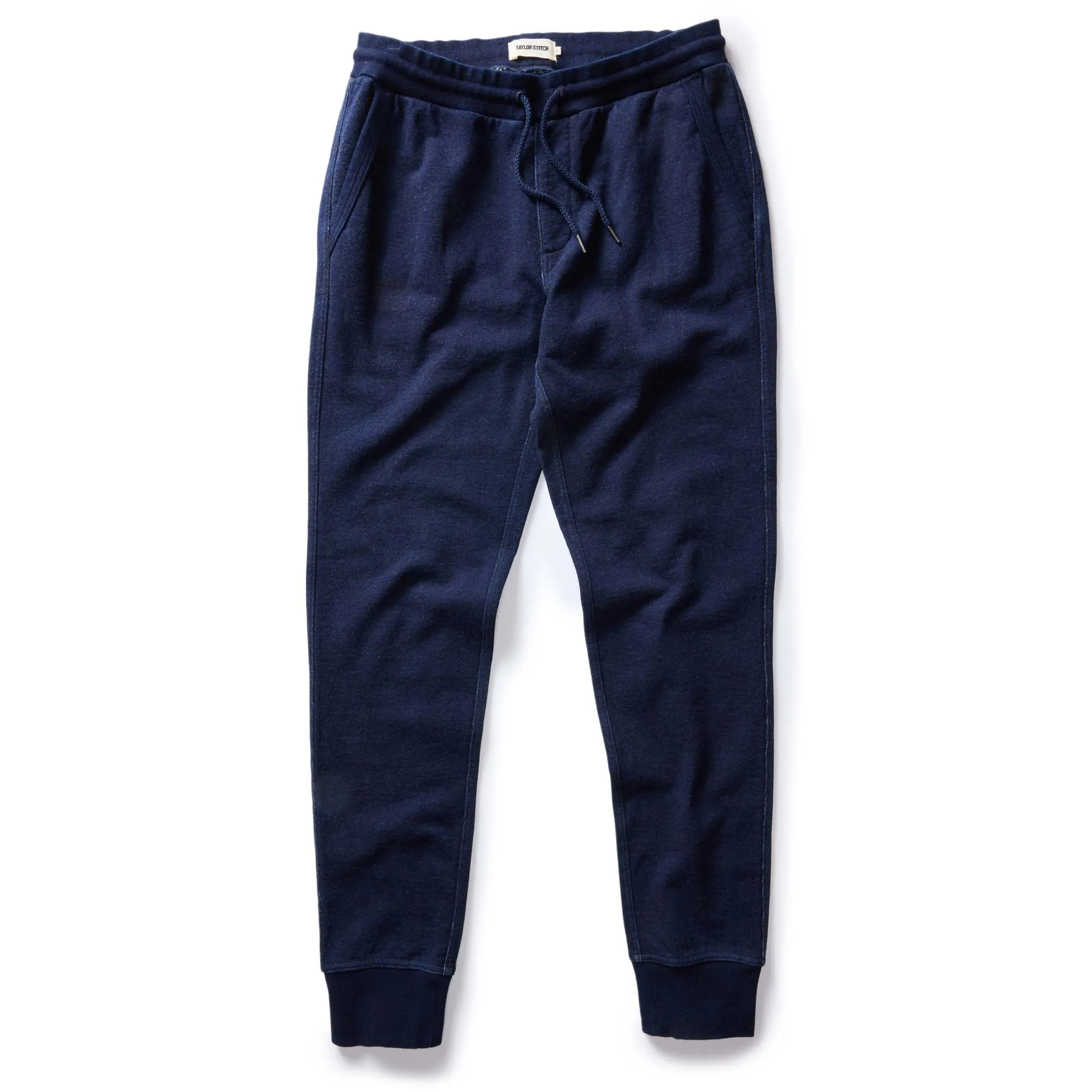 The Sunset Pant in Rinsed Indigo Terry