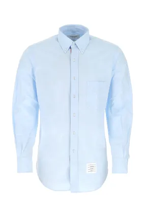 Thom Browne Logo Patch RWB Stripe Detailed Shirt