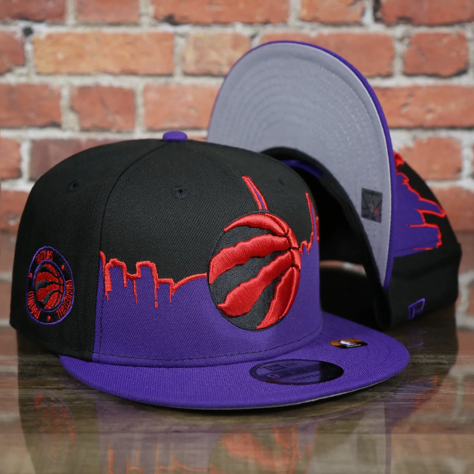 Toronto Raptors City Skyline Side Patch 9Fifty Snapback Hat | Toronto Skyline 950