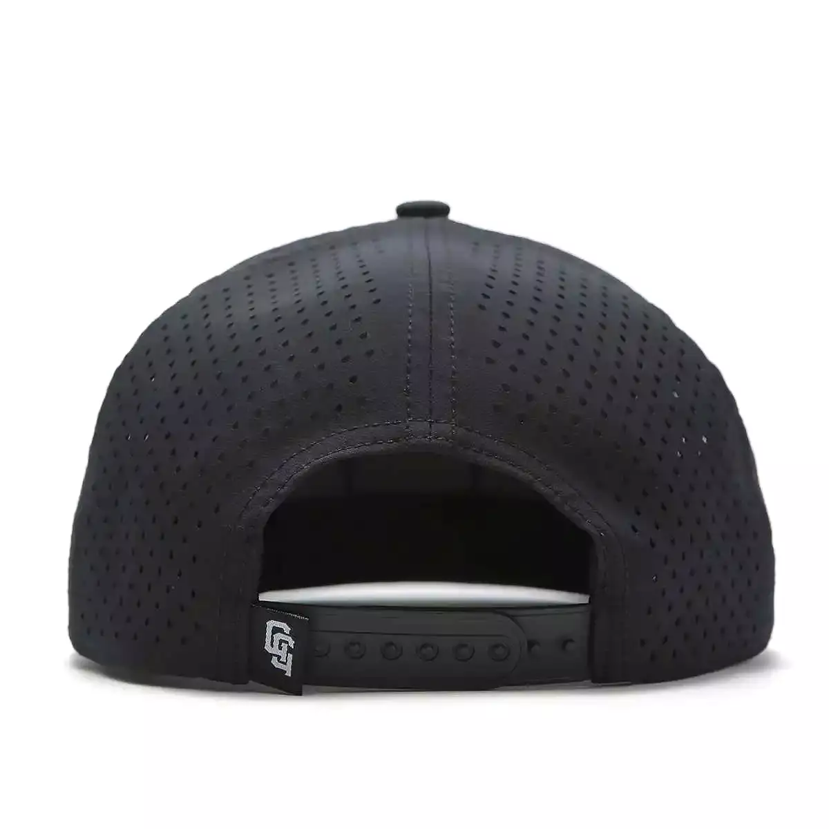 TOUR PRO Bushwood Members Golf Hat in Black with Flat Brim