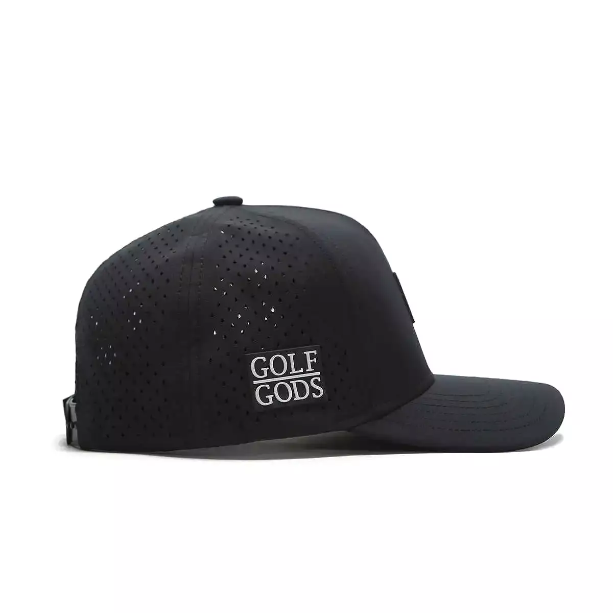 TOUR PRO Clubhouse Patch Golf Hat in Black with Curved Brim