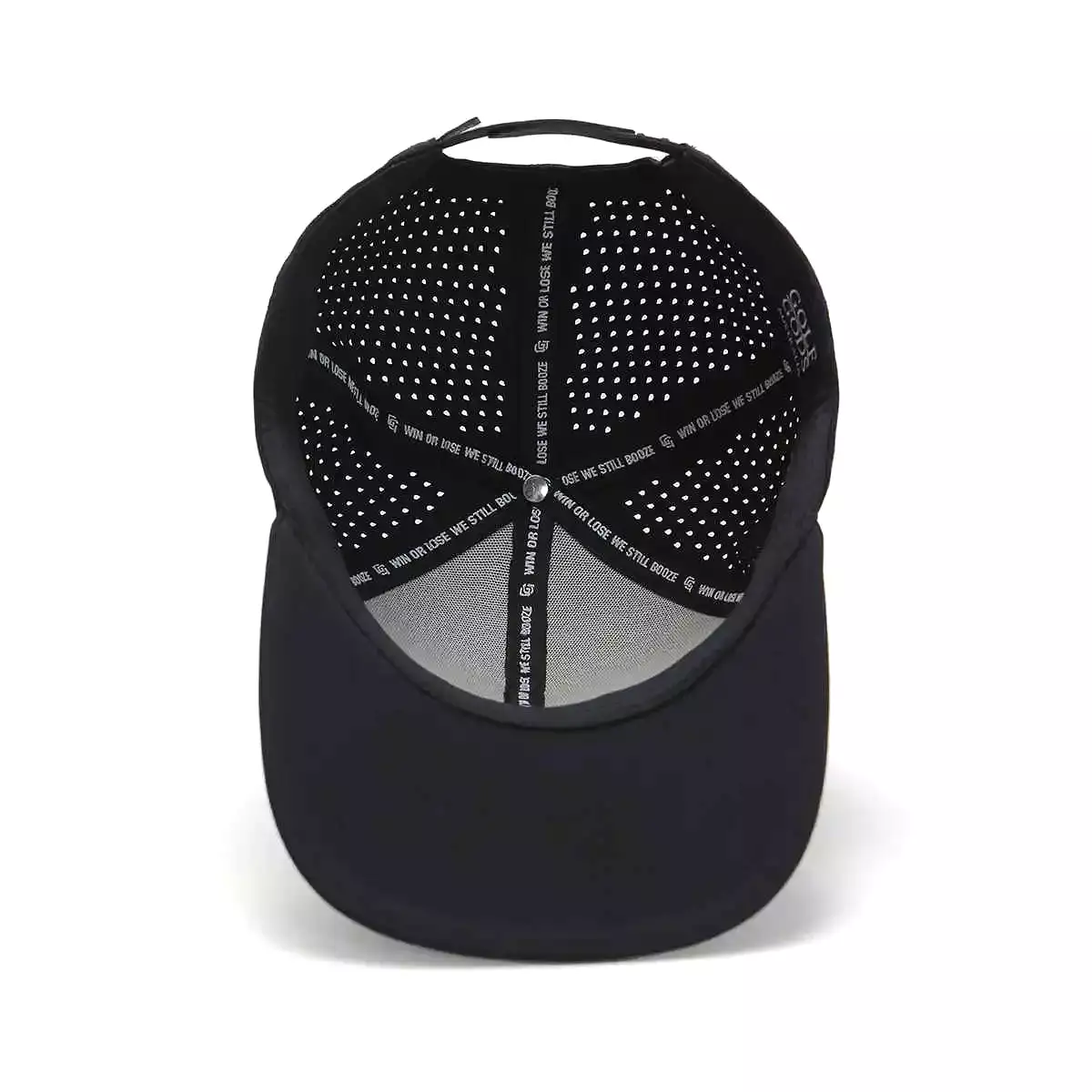 TOUR PRO Cocaine & Hookers Golf Hat in Black with Flat Brim