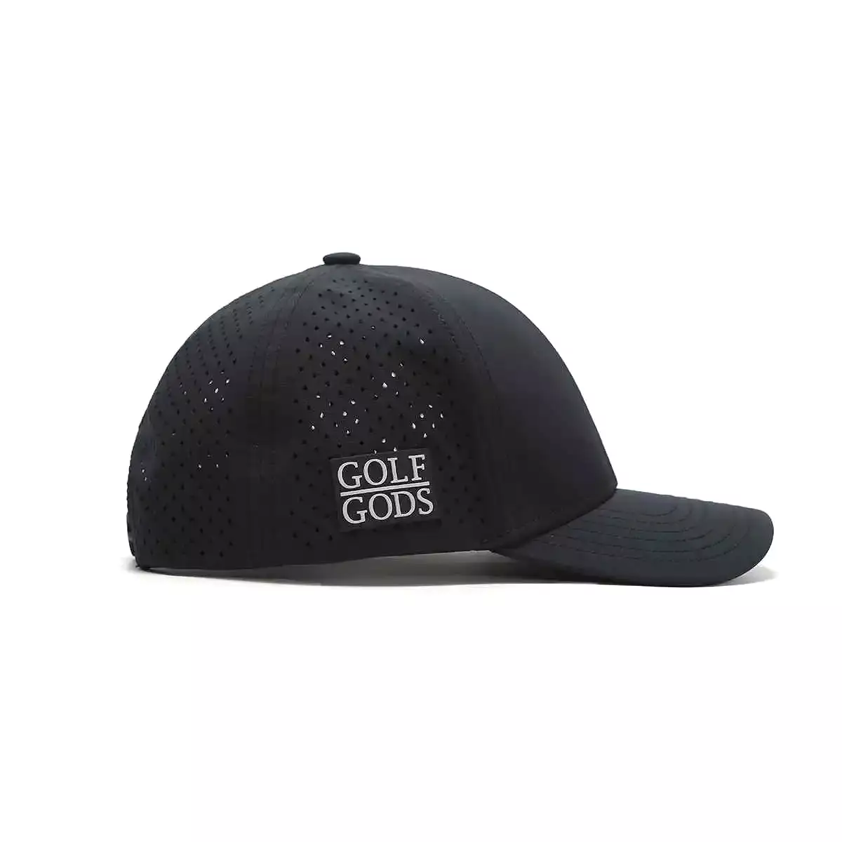 TOUR PRO Golf Hat in Black with Curved Brim