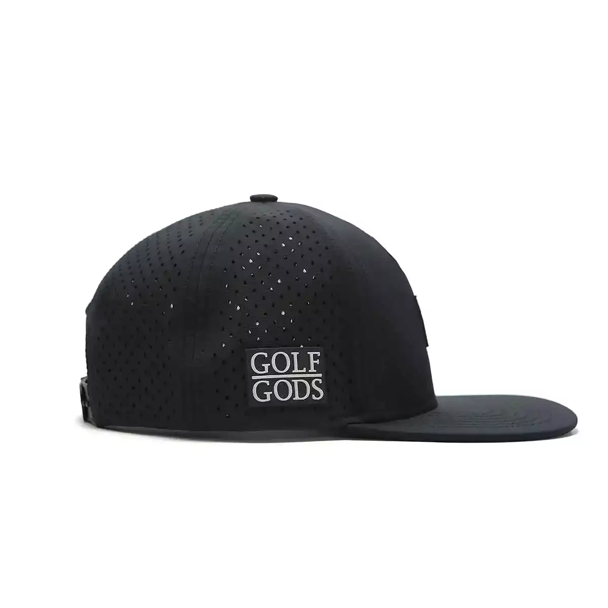 TOUR PRO Golf Hub Golf Hat in Black with Flat Brim