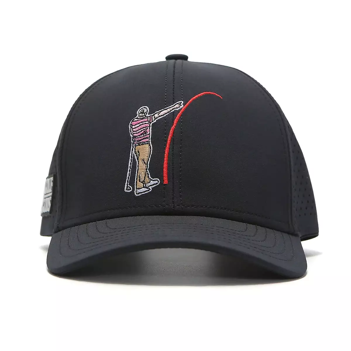 TOUR PRO Mad Slicer Golf Hat in Black with Curved Brim