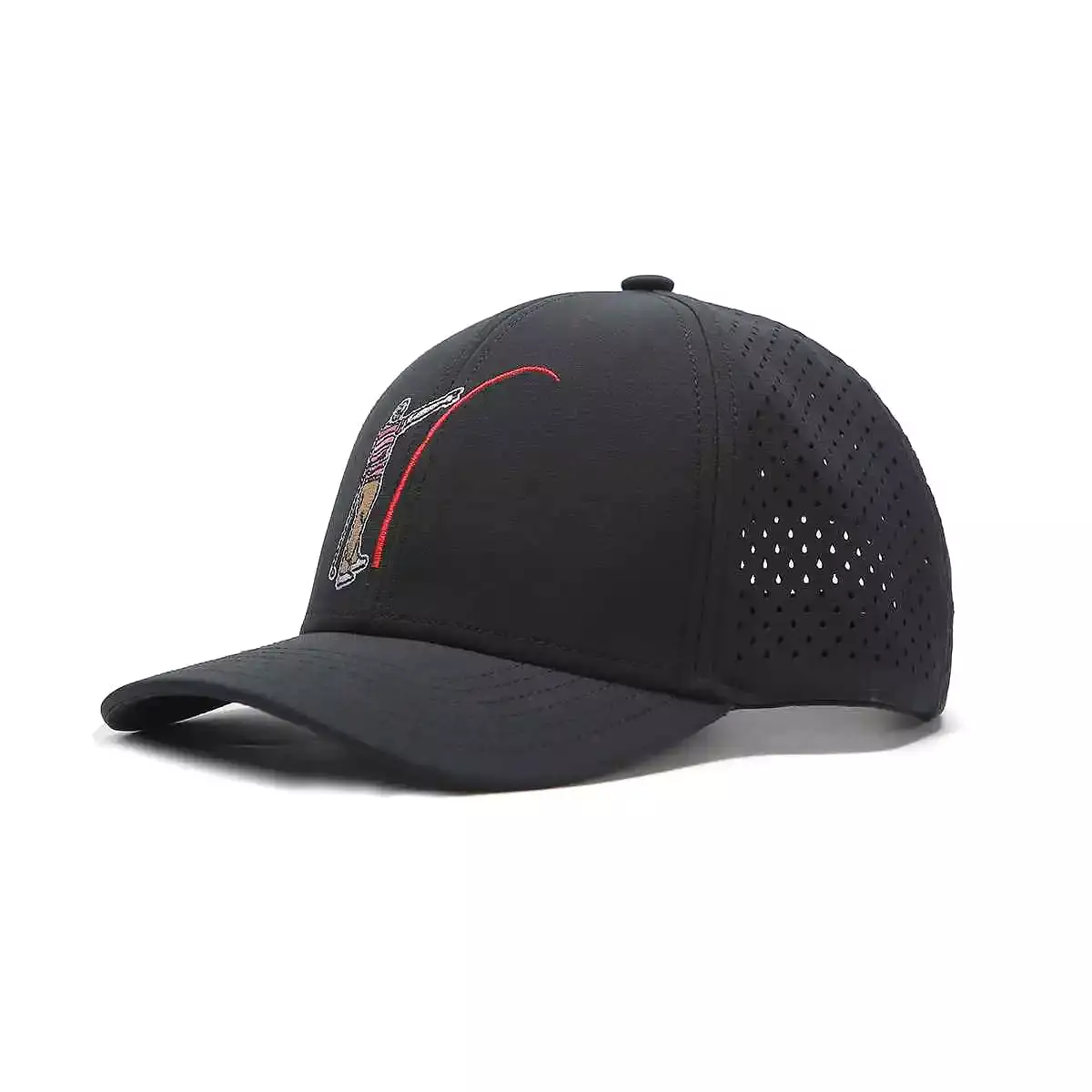 TOUR PRO Mad Slicer Golf Hat in Black with Curved Brim