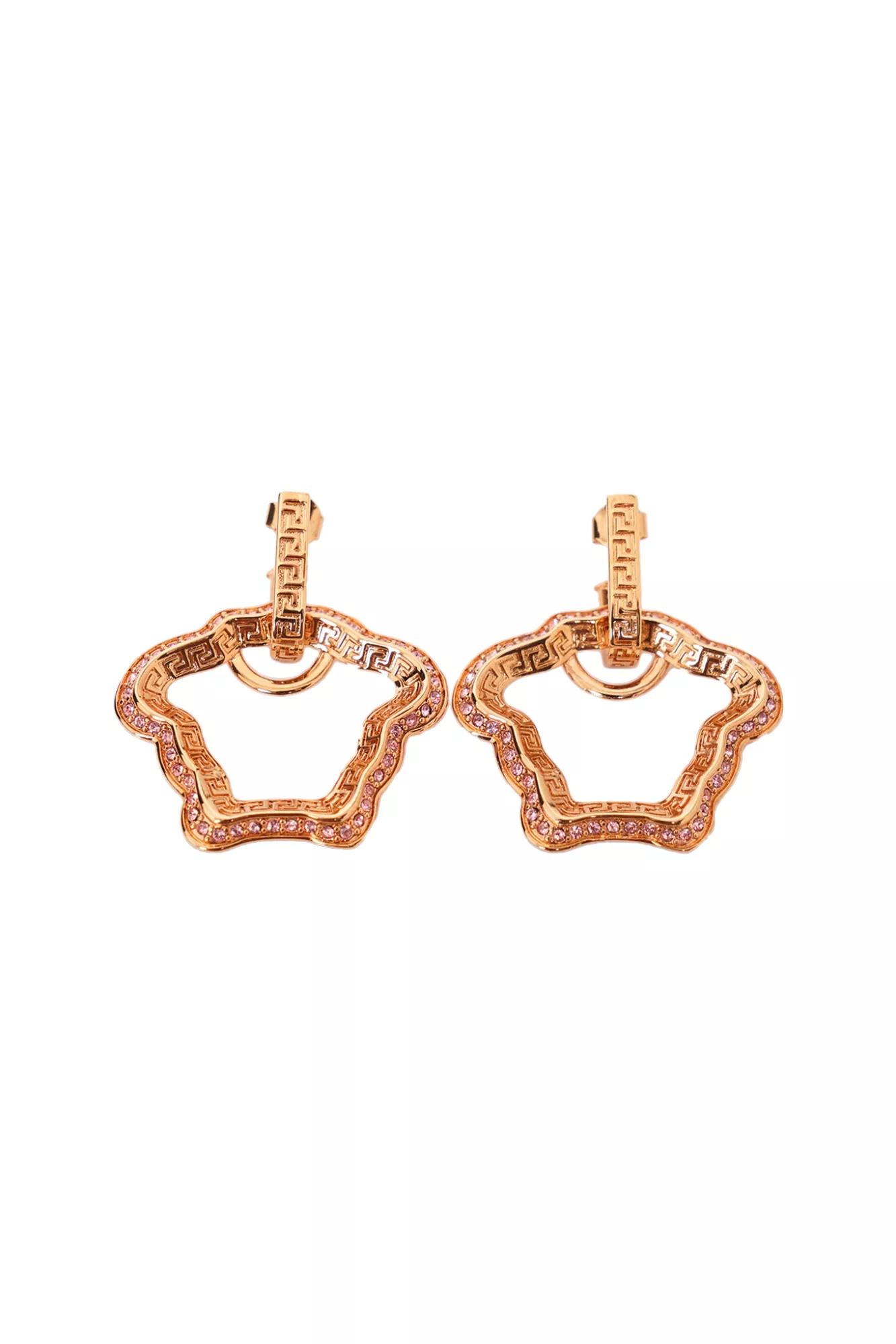 Versace Gold Metal Medusa Earrings