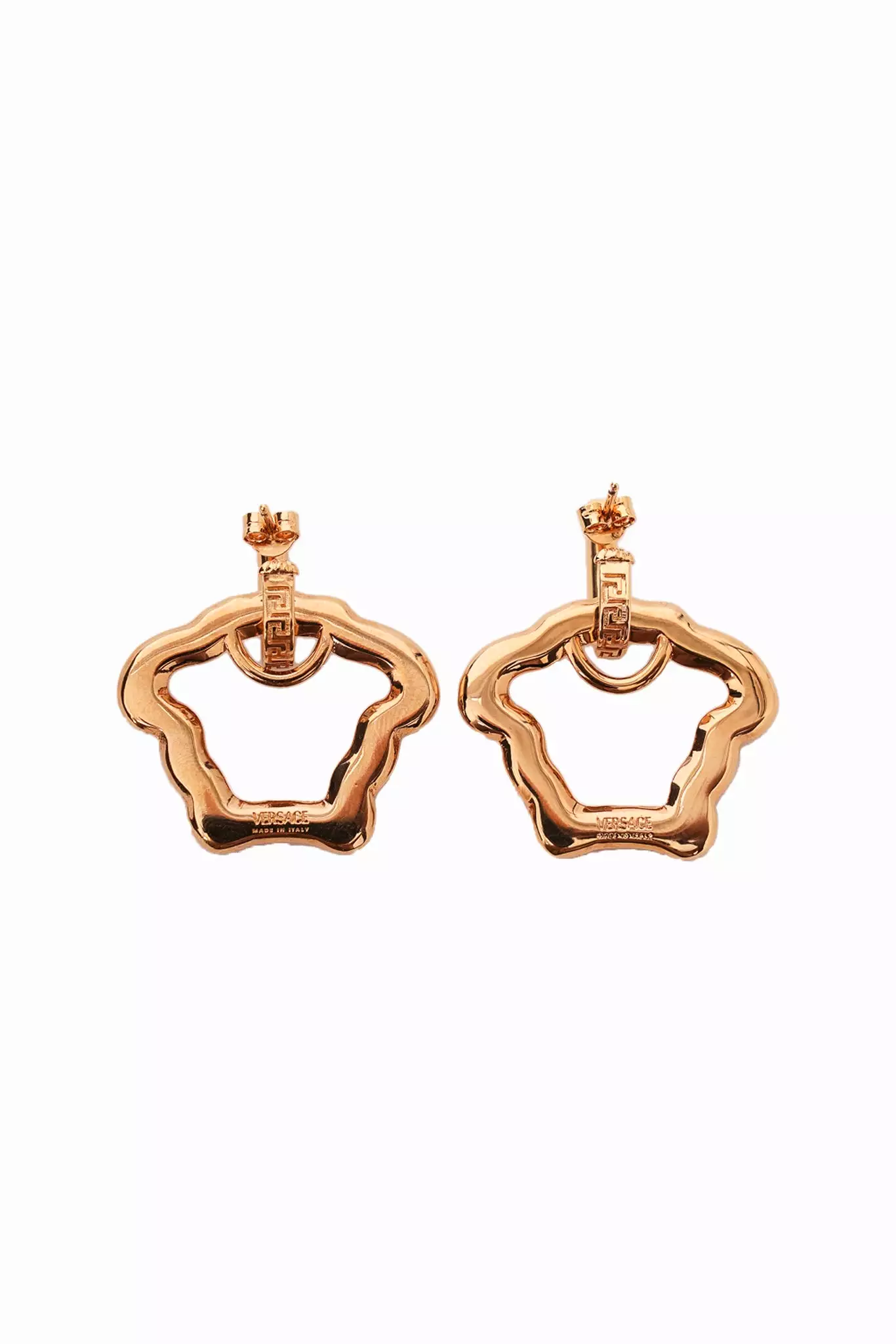 Versace Gold Metal Medusa Earrings