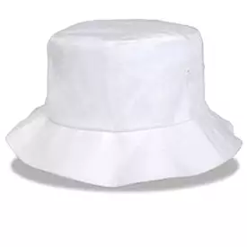 White Big Bucket Hat