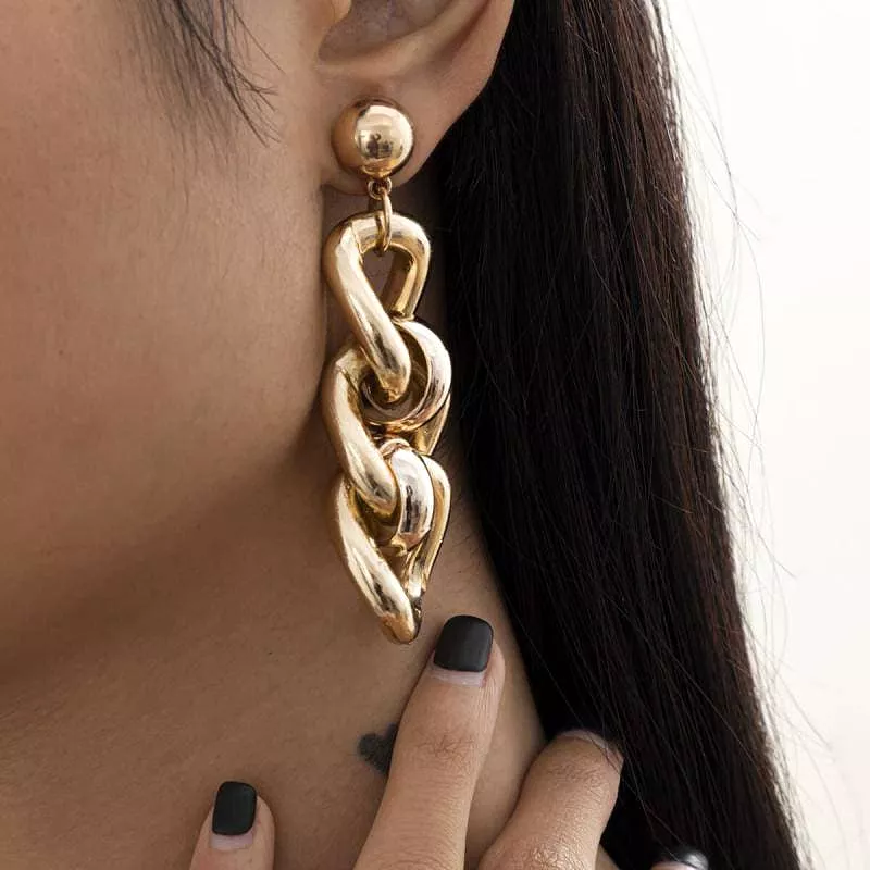 Women's Hip-hop Style Irregular Earrings