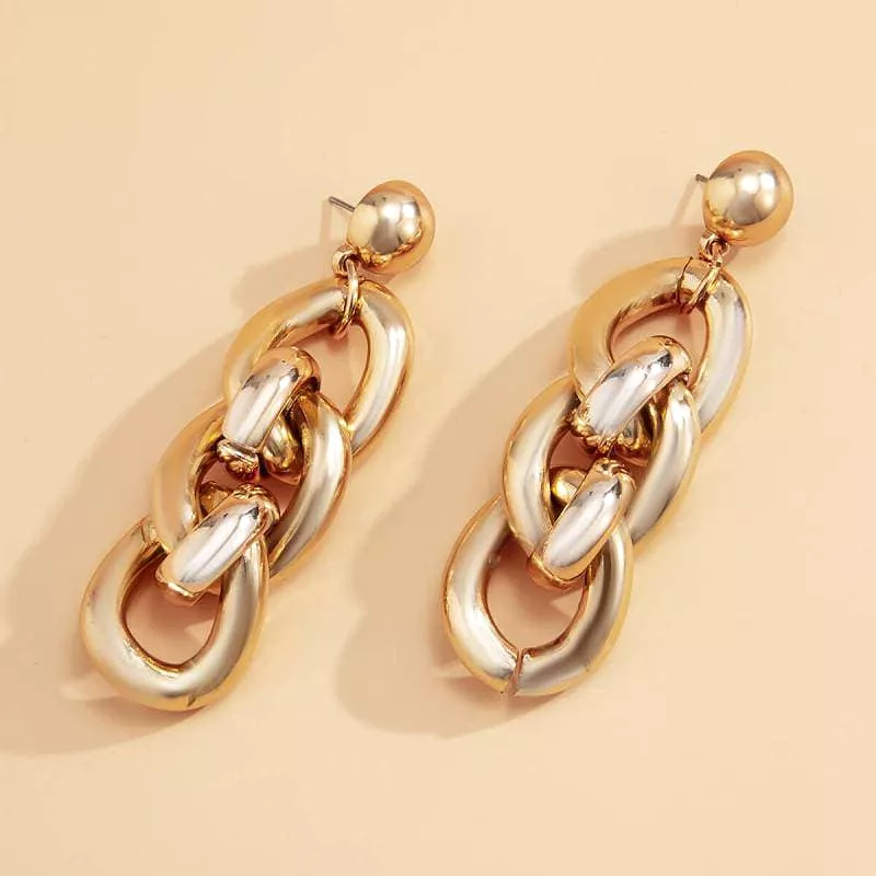 Women's Hip-hop Style Irregular Earrings