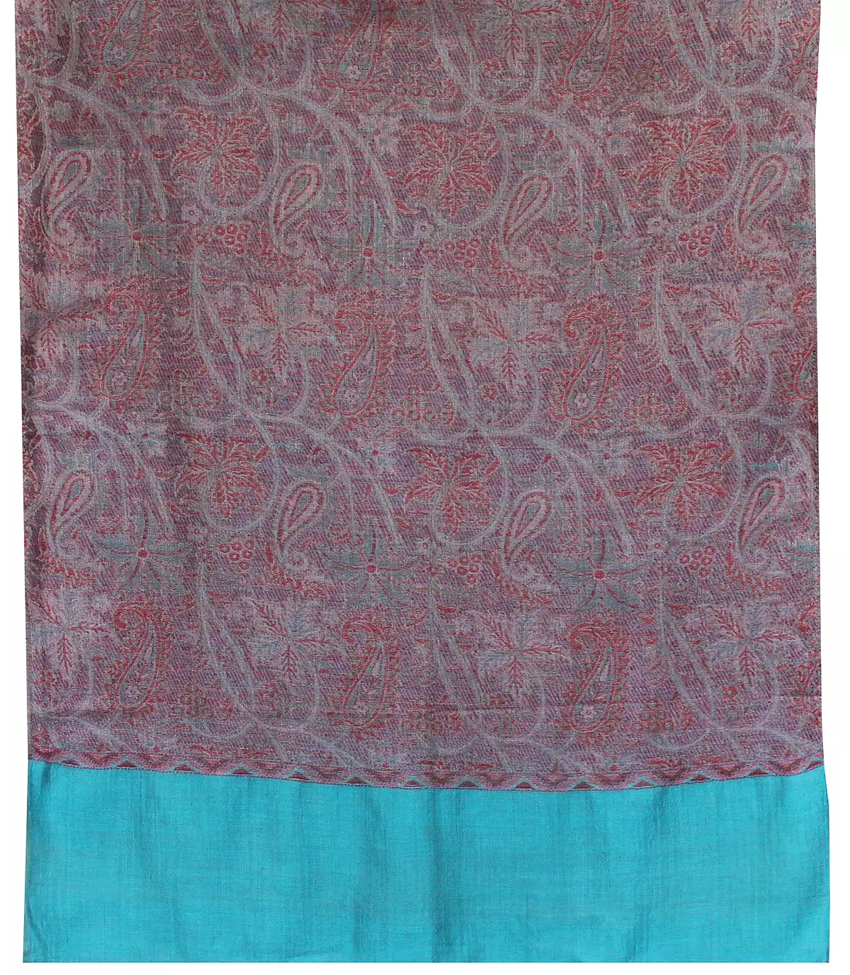 Womens Paisley Scarf Shawl Wool Indian Clothing (80 x 28 inches)