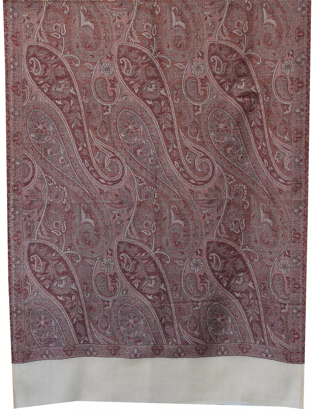 Womens Paisley Scarf Shawl Wool Indian Clothing (80 x 28 inches)