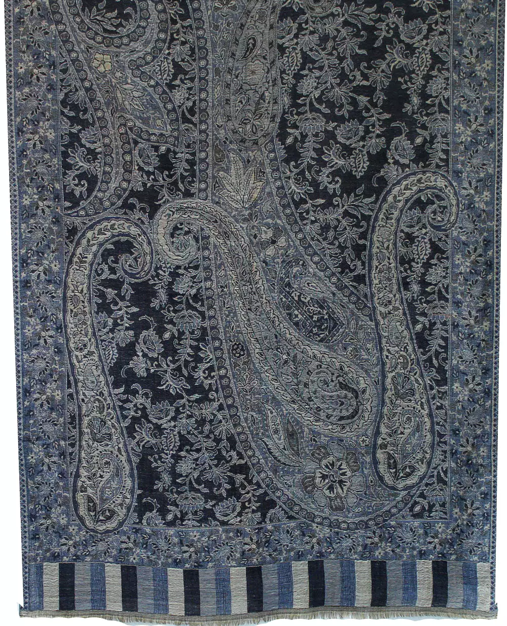 Womens Paisley Wool Shawl Scarf Gift India Clothes (84 x 30 inches)