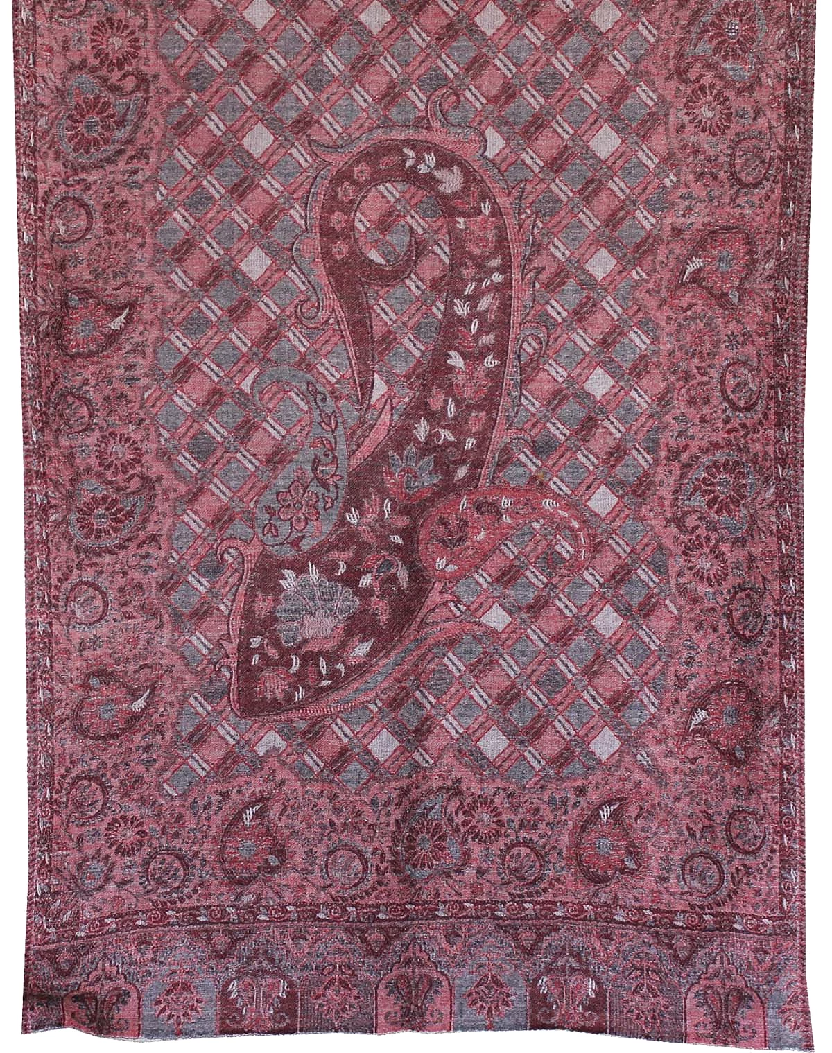 Womens Scarf Shawl Paisley Wool Indian Clothing (80 x 28 inches)