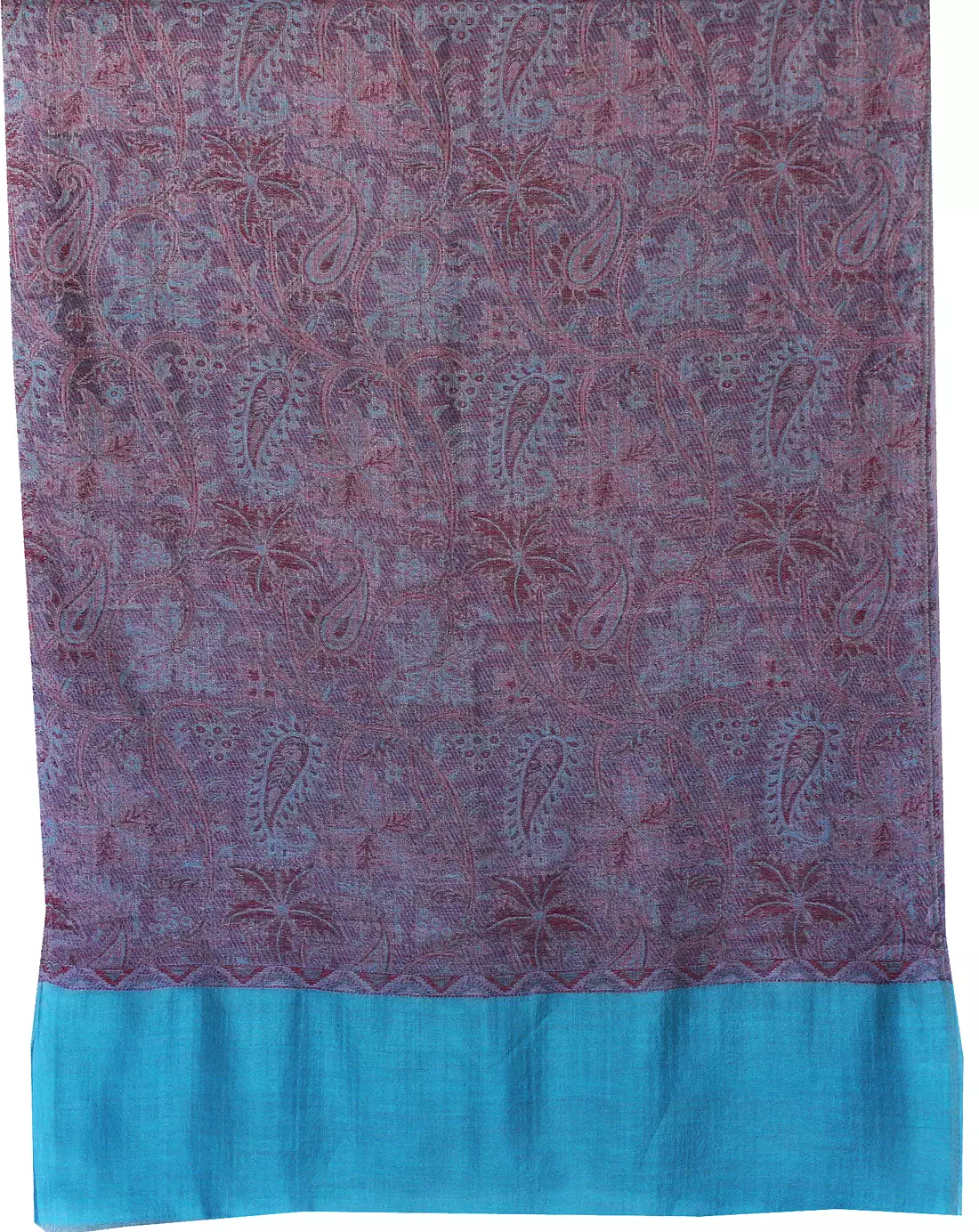 Womens Scarf Shawl Paisley Wool Indian Clothing (80 x 28 inches)