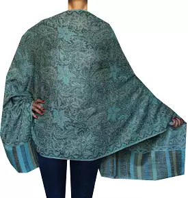 Womens Wool Scarf Shawls Paisley Indian Clothing Gift (80 x 28 inches)