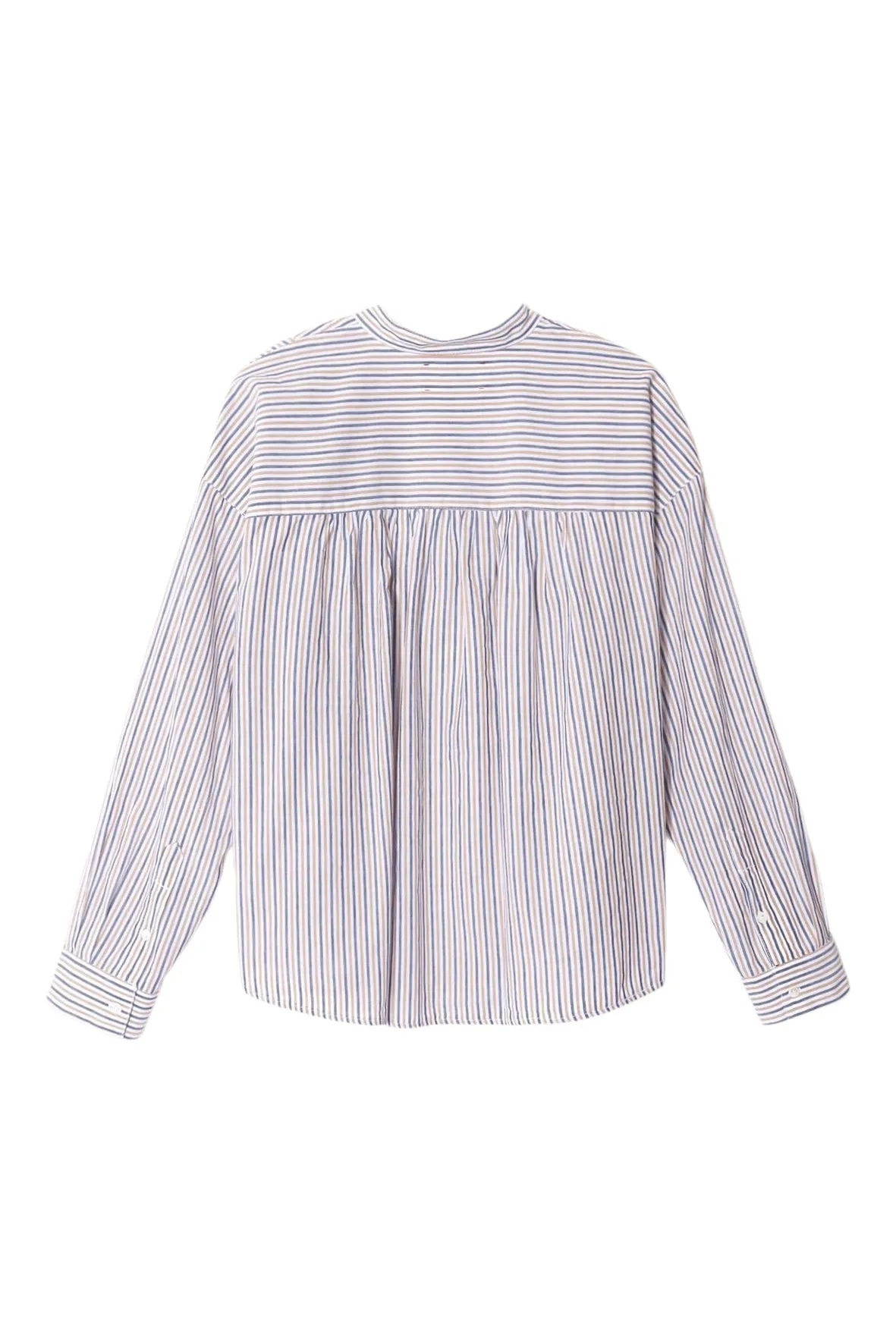 Xirena Jones Shirt in Mocha Stripe